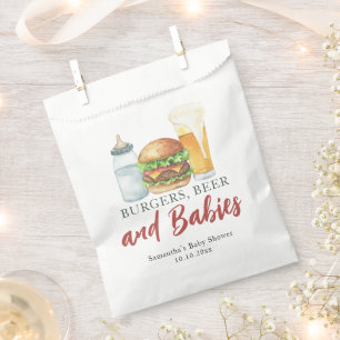 Babys, Burgers und Beer Baby Dusche Geschenktütchen