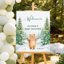 Baby's Cold Outdoor Baby Dusche Begrüßungszeichen