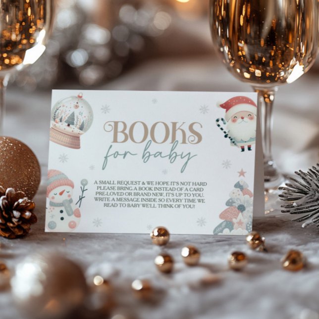 Baby's Cold Outdoor Babydusche Buchanfrage Begleitkarte (Von Creator hochgeladen)