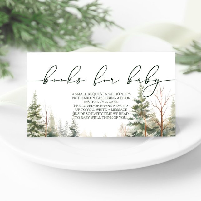 Baby's Cold Outdoor Babydusche Buchanfrage Begleitkarte (Von Creator hochgeladen)