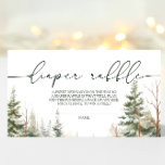 Baby's Cold Outdoor Babydusche Windelwanne Begleitkarte<br><div class="desc">Mit unserer Baby It’s Cold Outside Baby Shower Diaper Raffle Enclosure Card verleihen Sie Ihrer Babydusche eine lustige und festliche Drehung. Mit gemütlichen Winterdesigns und zauberhaften Schneeflocken lädt diese Karte die Gäste zu einer Windpreisverlosung ein, bei der sie ein Paket Windeln für eine Chance auf einen Preis mitbringen. Ideal für...</div>