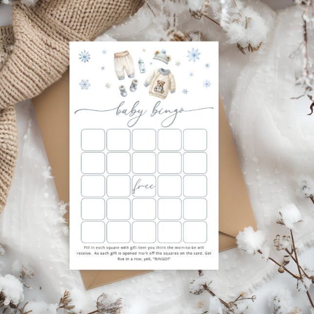 Baby's Cold Outdoor Boy Baby Bingo Game (Von Creator hochgeladen)