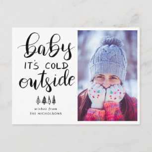 Baby's Cold Outdoor Handgeschriebenes Script-Foto Postkarte