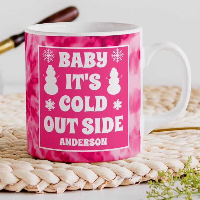 Baby's Cold Outdoor Pink Gefärbte Krawatte Holiday Kaffeetasse (Von Creator hochgeladen)