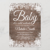 Baby's Cold Outdoor Snowflake Babydusche