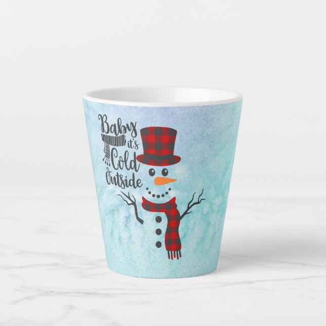 Baby's Cold Outdoor Snowman Tasse (Vorderseite)