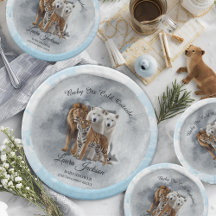 Baby's Cold Outdoor Winter Animals Babydusche