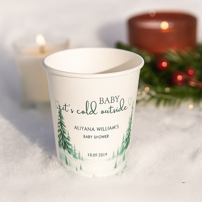 Baby's Cold Outdoor Winter Baby Dusche Party Pappbecher (Von Creator hochgeladen)