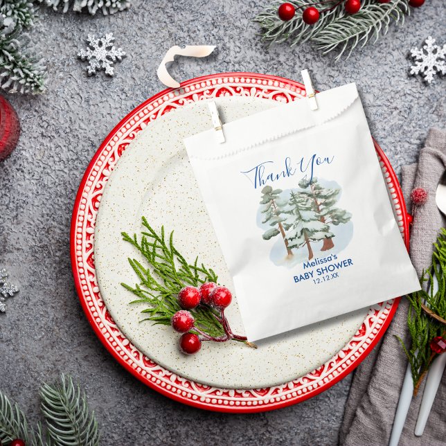 Baby's Cold Outdoor Winterschnee vielen Dank Geschenktütchen (Von Creator hochgeladen)