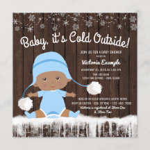 Baby's Cold Outside Baby Dusche Einladung