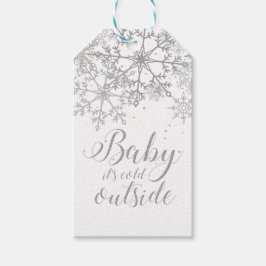 Baby's Cold Outside Baby Showe Silver Geschenkanhänger