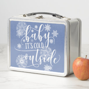 Baby's Cold Outside Christmas Metall Brotdose
