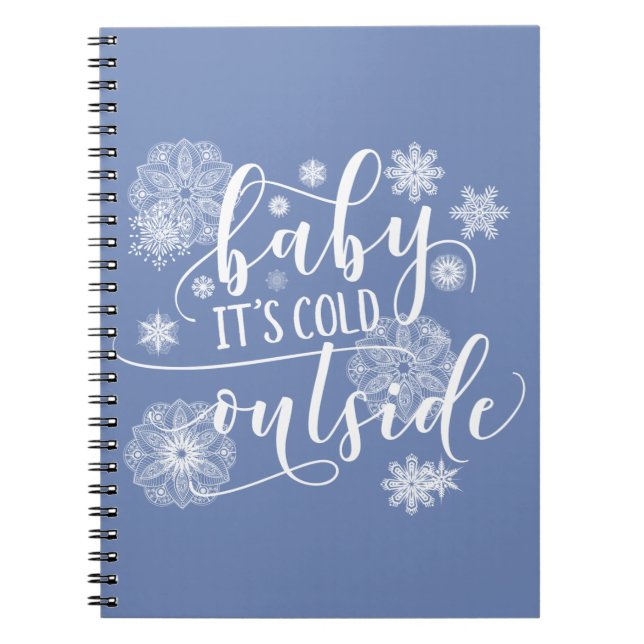 Baby's Cold Outside Christmas Notizblock (Vorderseite)