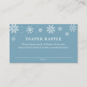 Baby's Cold Outside Duwer Windelwanne Raffle Ticke Begleitkarte