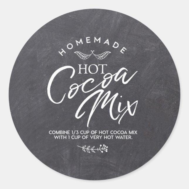 Baby's Cold Outside - Hot Cocoa Mix Labels Runder Aufkleber (Vorderseite)