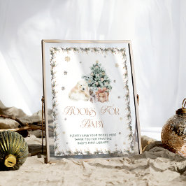 Baby's Cold Outside Polar Bear Books for Baby Poster