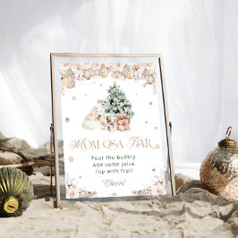 Baby's Cold Outside Polar Bear Mama-osa Bar Poster