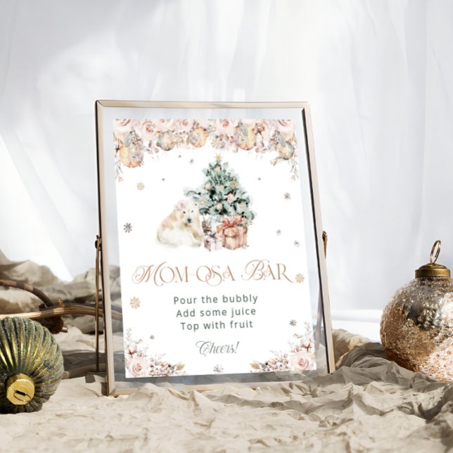 Baby's Cold Outside Polar Bear Mama-osa Bar Poster (Von Creator hochgeladen)