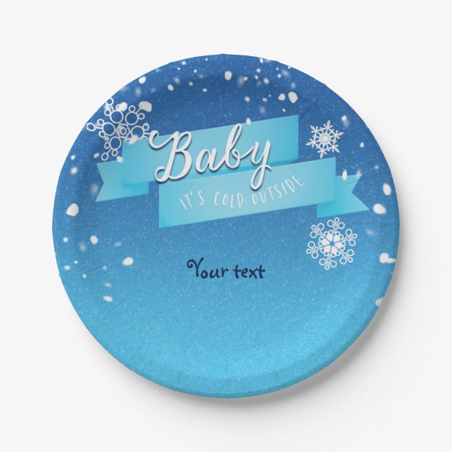 Baby's Cold Outside Shower Winter Teller (Vorderseite)