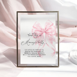 Baby's Cold Outside Wie groß ist Mama's Bauch Poster