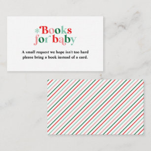 Baby's Cold Retro Baby Shower Book Request Begleitkarte
