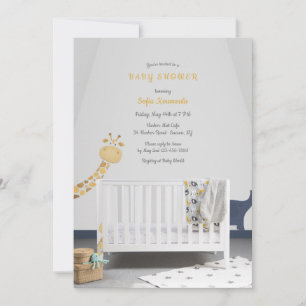 Baby's Crib Baby Dusche Einladung