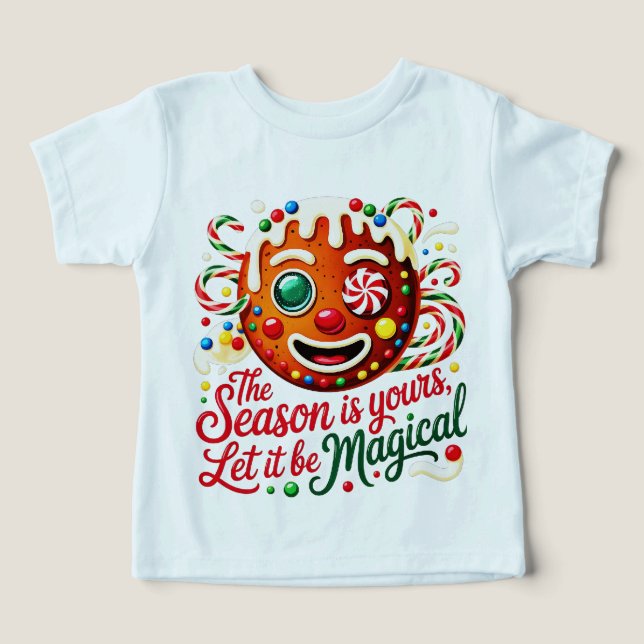 Baby's Cute Gingerbread Man First Christmas (Design Vorderseite)