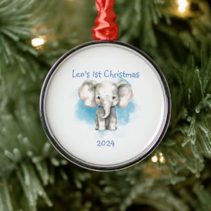 BABYS ERSTE CHRISTMAS CUSTOM ORNAMENT AUS METALL