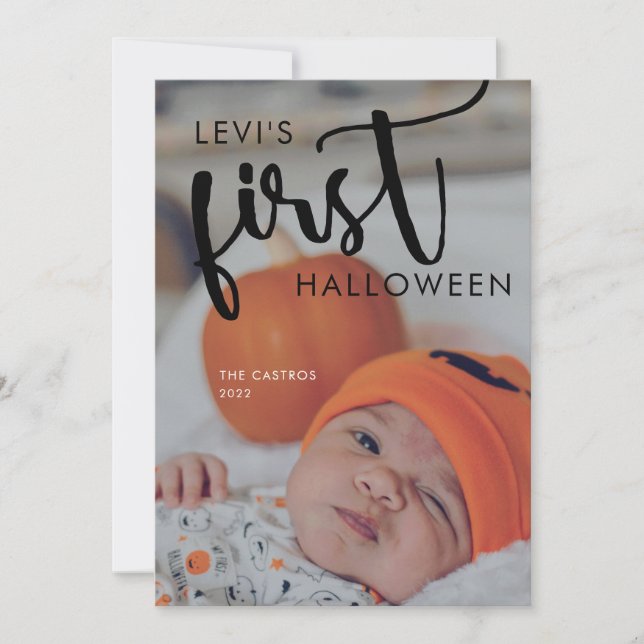 BABYS ERSTE FOTOKARTE EINLADUNG (Vorderseite)