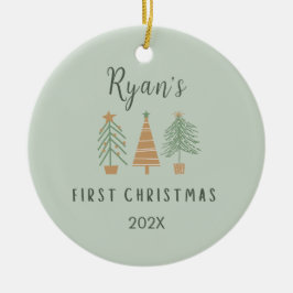 Babys erste Niedliche Bäume zu Weihnachten Persona Keramik Ornament