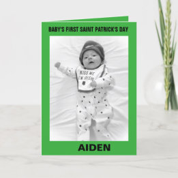 BABYS ERSTE SAINT PATRICK'S DAY CARD FEIERTAGSKARTE
