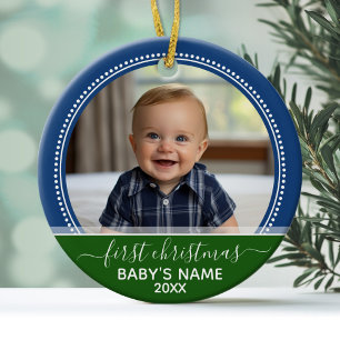 Babys Erste Weihnachten Keramikornament