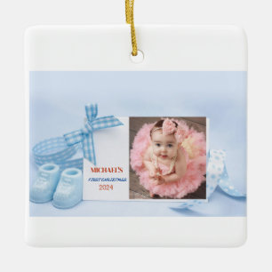 Babys erste Weihnachten Keramikornament