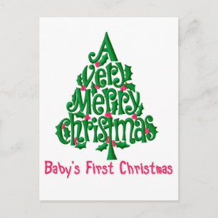 Babys Erste Weihnachten Postkarte
