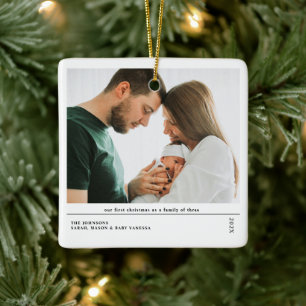 Babys Erste Weihnachtsfeier Geburtserklärung Keramikornament