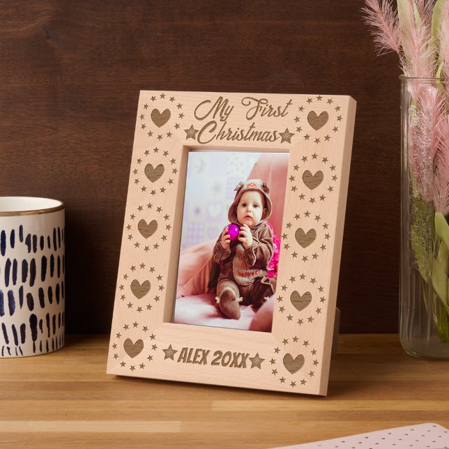 Babys erste Weihnachtskalligraphie Geätzte Rahmen (Von Creator hochgeladen)