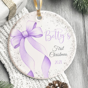 Babys erste Weihnachtsschmuck Bow Coquette