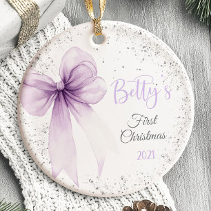Babys erste Weihnachtsschmuck Bow Coquette
