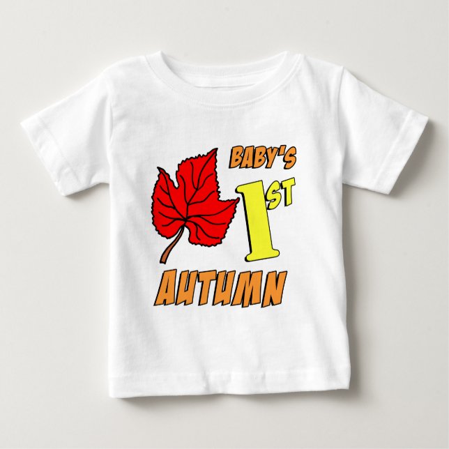 Babys erster Herbst Baby T-shirt (Vorderseite)