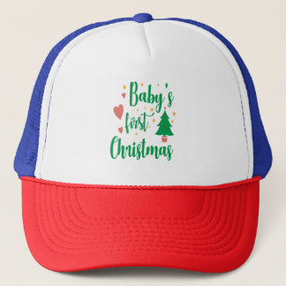 Babys erster Weihnachtshut Truckerkappe