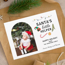 Babys erster Weihnachtsrahmen Niedlich Feiertagspostkarte