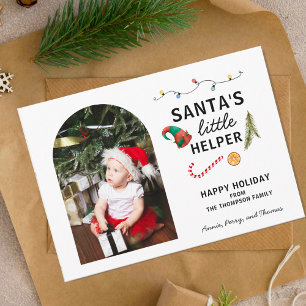 Babys erster Weihnachtsrahmen Niedlich Feiertagspostkarte