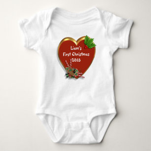 Babys Erster Weihnachtsurlaub T - Shirt personalis