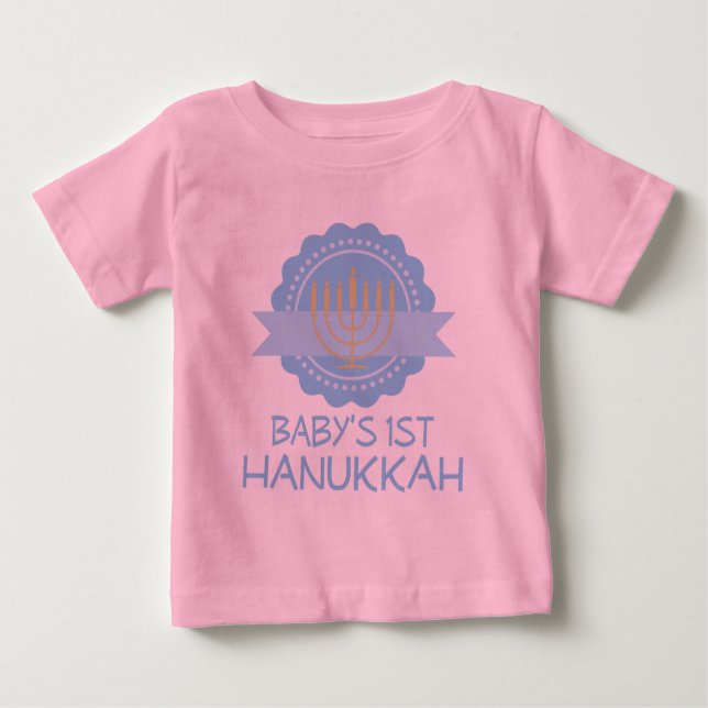 Babys erstes Chanukka Baby T-shirt (Vorderseite)