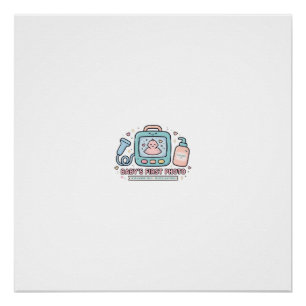 Babys erstes Foto Ultraschall Tech T-Shirt Poster