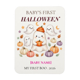 Baby's erstes Halloween 2026 Personalisiert Süß Magnet