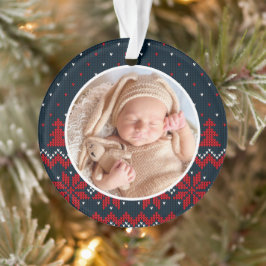 Babys erstes Niedliches Weihnachten Modernes Elega Ornament