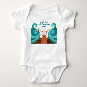 Baby's erstes Pessach Süßer Moses Benutzerdefinier Baby Strampler