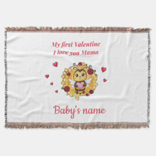 Baby's erstes Valentinstagsgeschenk Decke