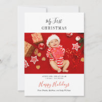 Babys erstes Weihnachten 5 Fotos
